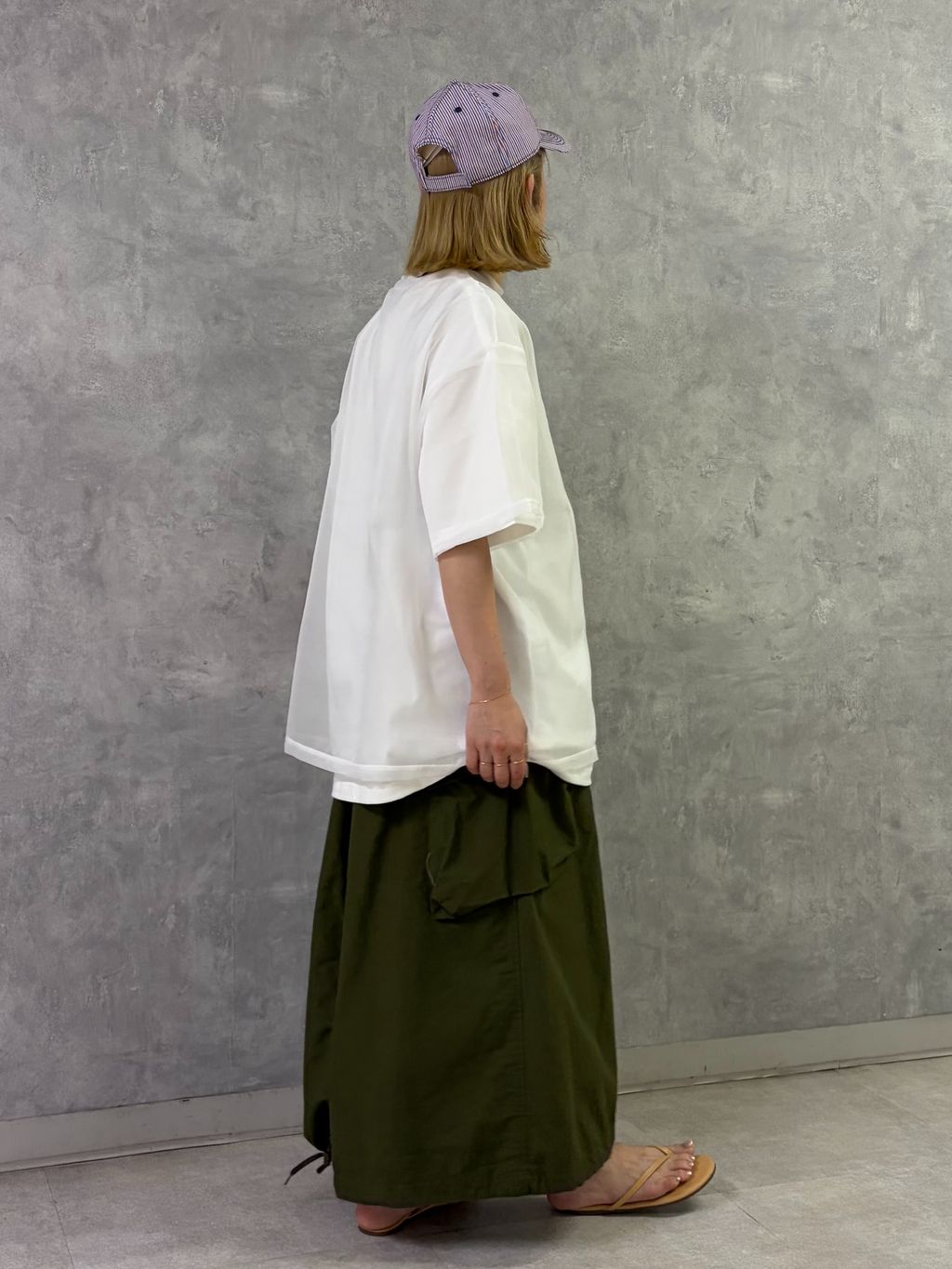 予約》SUNDAY Sheer Tシャツのコーディネートスナップ（A.O）｜journal