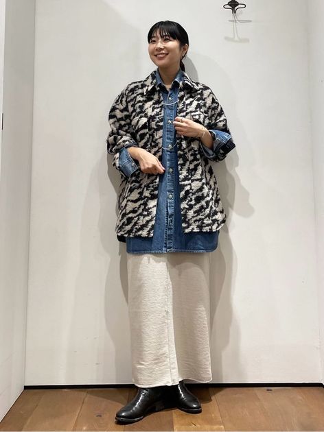 10OZdenimシャツのコーディネートスナップ（A.T）｜journal standard