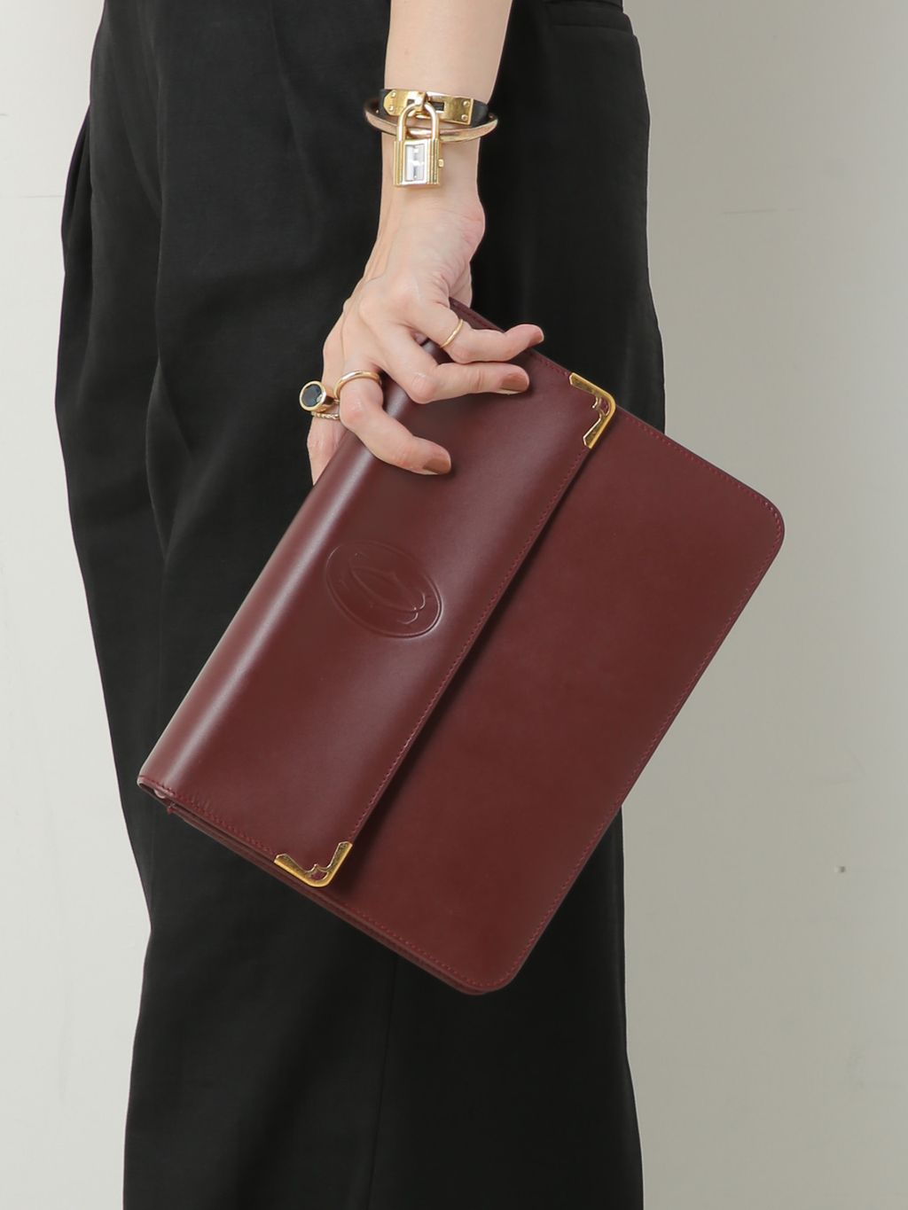 VINTAGE CARTIER/カルティエ】Must de cartier クラッチバッグの