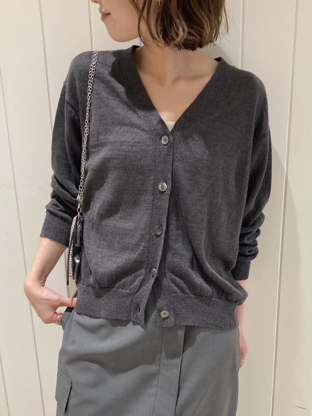追加》KAYAニットカーディガンのコーディネートスナップ（mana