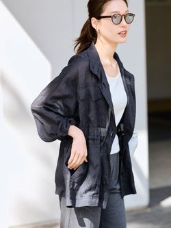 ≪新色 / 追加≫ラミースタンドブルゾンのコーディネートスナップ