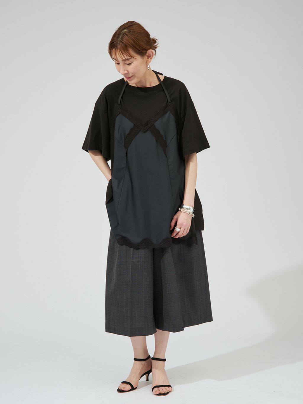 INSCRIRE アンスクリア Hybrid Lingerie Tシャツ I26SS-CUT17の