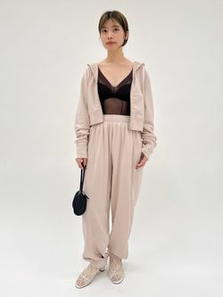 miller×lulu】クロップドパーカーのコーディネートスナップ（rio 