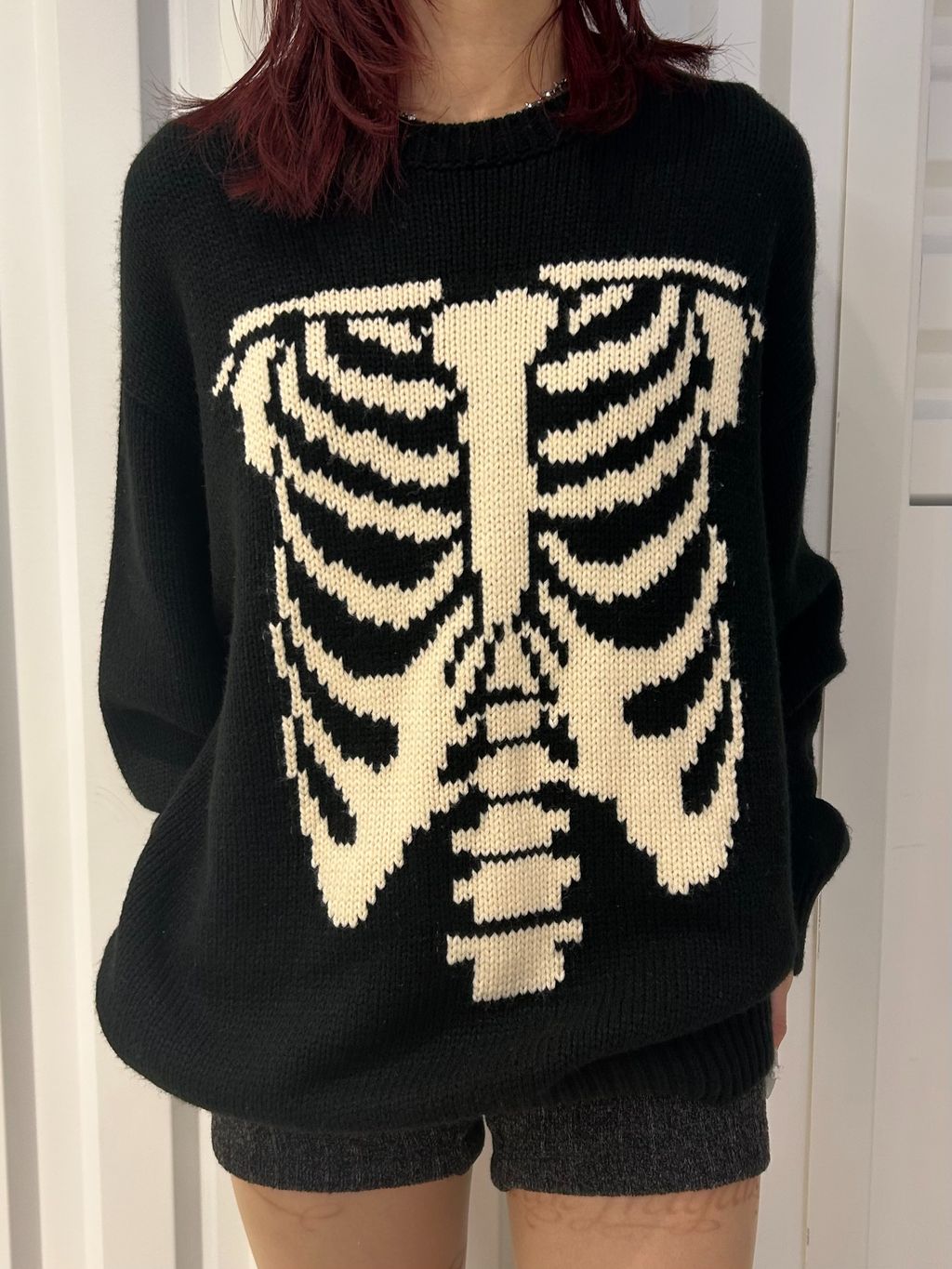 J ビッグモチーフ ヘビーニットのコーディネートスナップ（ayaka