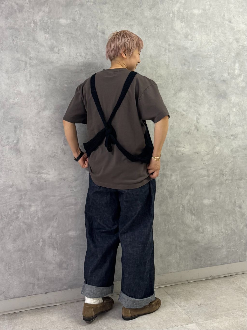 予約》10OZデニム ARMYビッグパンツのコーディネートスナップ（E.M