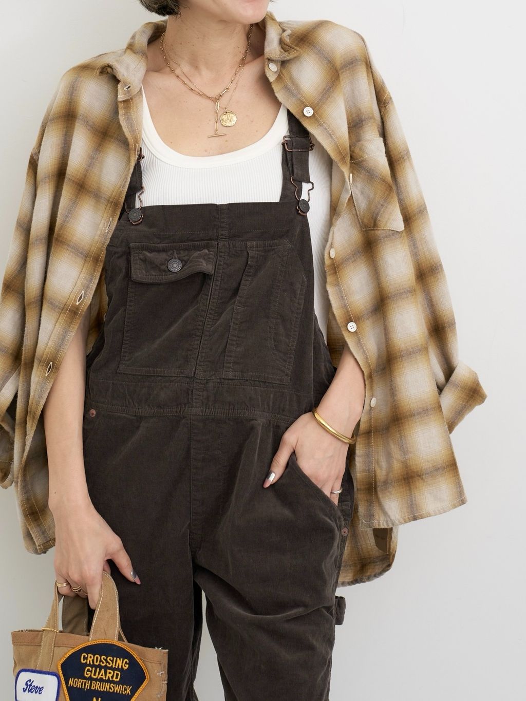 STAMMBAUM/シュタンバウム】 Corduroy Overallのコーディネート