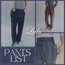 LULU PANTS LIST | 人気パンツをおさらい｜EDIT. FOR LULU（）｜ブログ