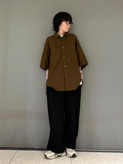 JOURNAL STANDARD - journal standard luxe - ATON スウェット・カットソー ATON】COTTON SILK VIERA LOOSE FIT HALF SLのコーディネートスナップ