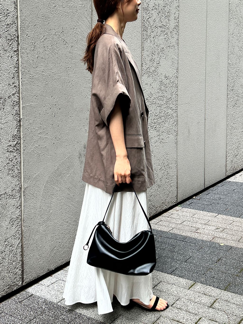 美品】25ss SLOBE IENA リネン混 ハーフスリーブジャケット 38