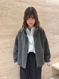 ≪追加≫ウールボアスタンドブルゾン 4のコーディネートスナップ 