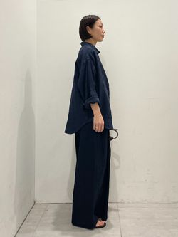 追加 / 新色》リネンコットンワイドギャザーパンツのコーディネート