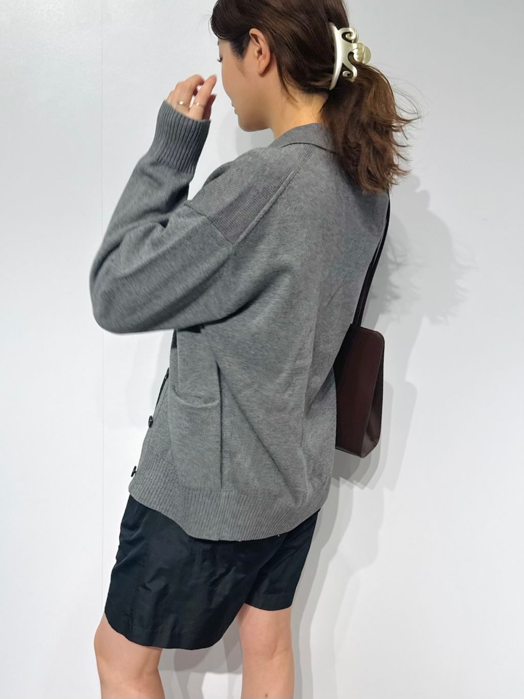 【今季品‼️】EDIT.FOR LULU コットンサマーウールカーディガン コットンサマーウールカーディガンのコーディネートスナップ（emi