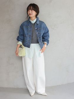 追加》Levi's/リーバイス SLOBE別注 BALLOON SLEEVE TRACKER デニム