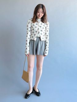 YUHAN WANG/ユハン・ワン】purr kitty print top（Tシャツ／カットソー
