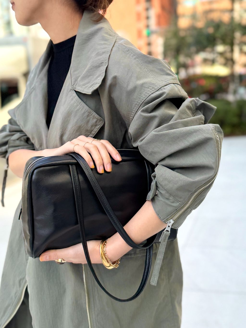 LISIERE MILITARY COATのコーディネートスナップ（PR Sasaki）｜L