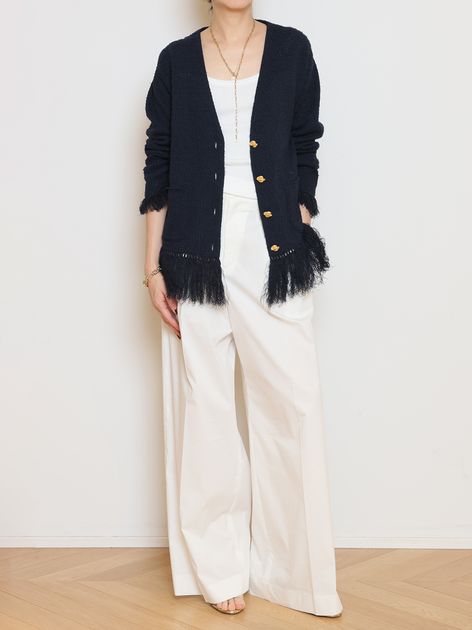 MIXTWEED KNIT ジャケットのコーディネートスナップ（MUSE）｜MUSE de