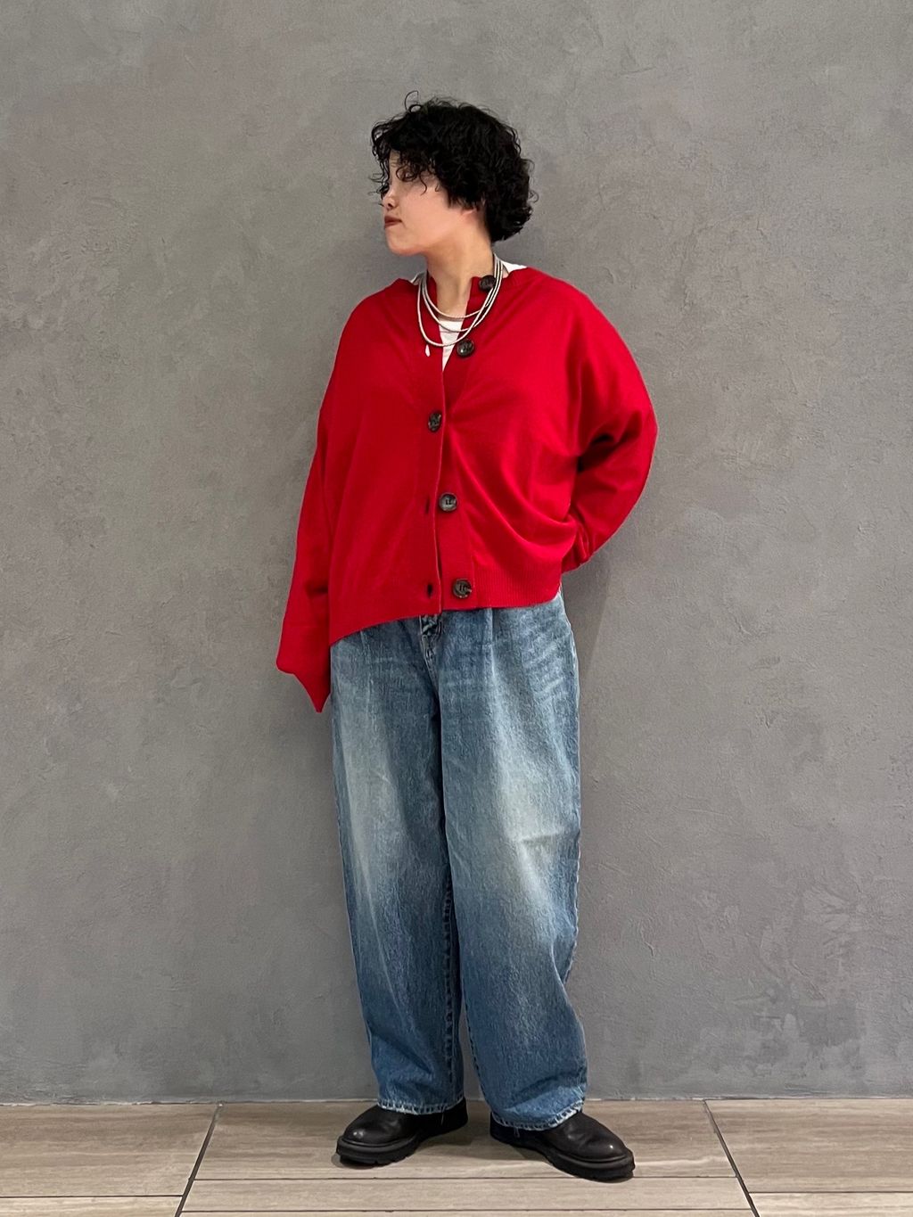 追加》13OZデニム タックラウンドパンツのコーディネートスナップ（M.M