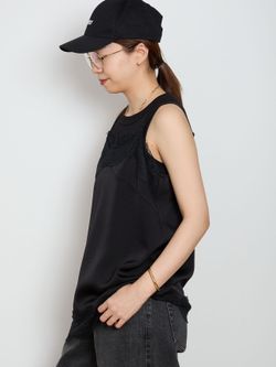 Lace Trimmed キャミソールのコーディネートスナップ（HASE）｜MUSE de