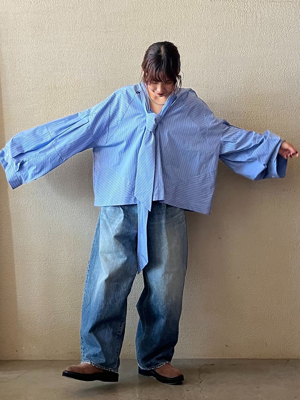 追加》13OZデニム タックラウンドパンツのコーディネートスナップ（KY