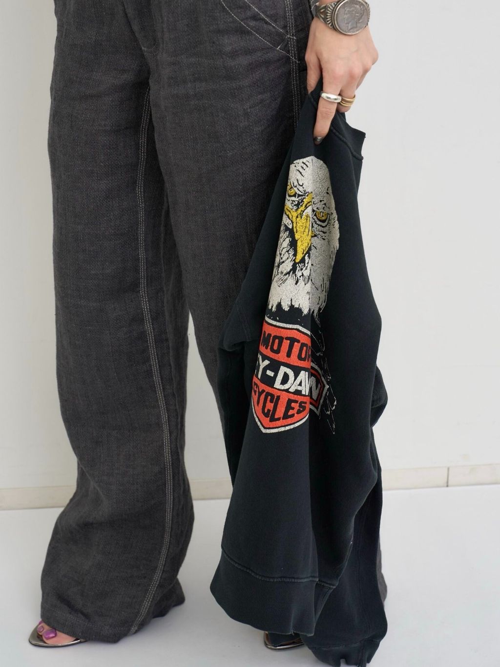 R13/アールサーティーン】 CARPENTER PANTのコーディネートスナップ