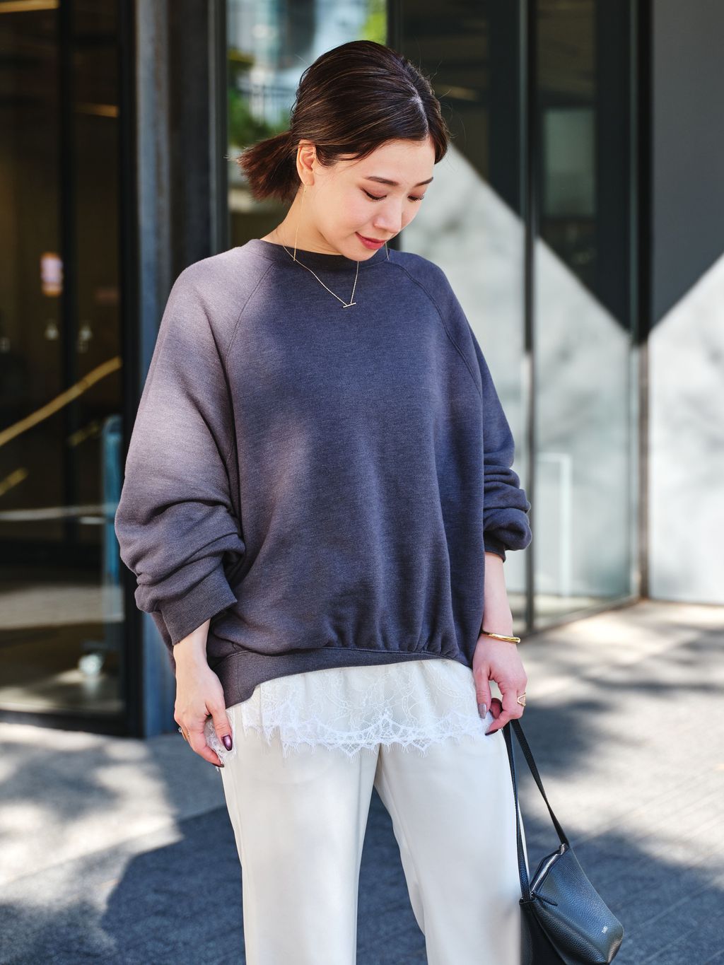 コグザビッグスモーク LEILA WIDE CUFF SWEAT コグザビックスモークLEILA WIDE CUFF SWEAT