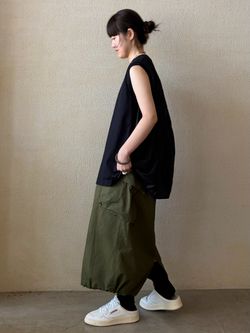 追加》リップストップ カーゴスカートのコーディネートスナップ（A.S