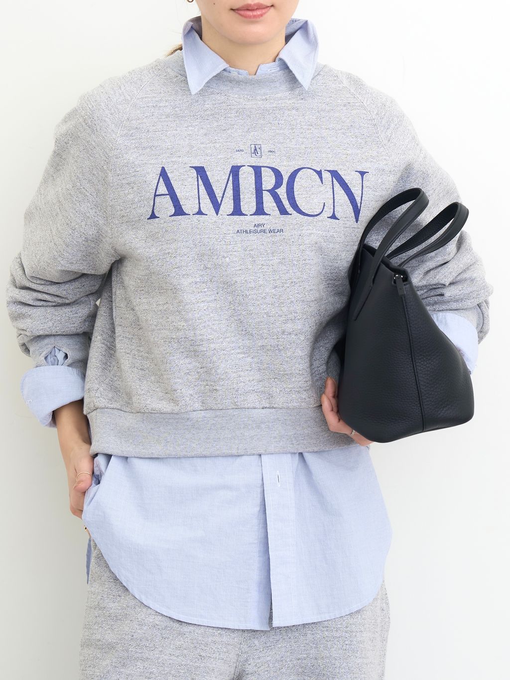 AMERICANA/アメリカーナ】 BACK ZIP SWEATのコーディネートスナップ