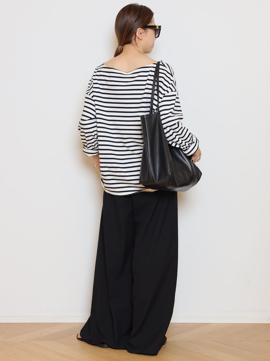 French Stripe Tシャツのコーディネートスナップ（HASE）｜MUSE de