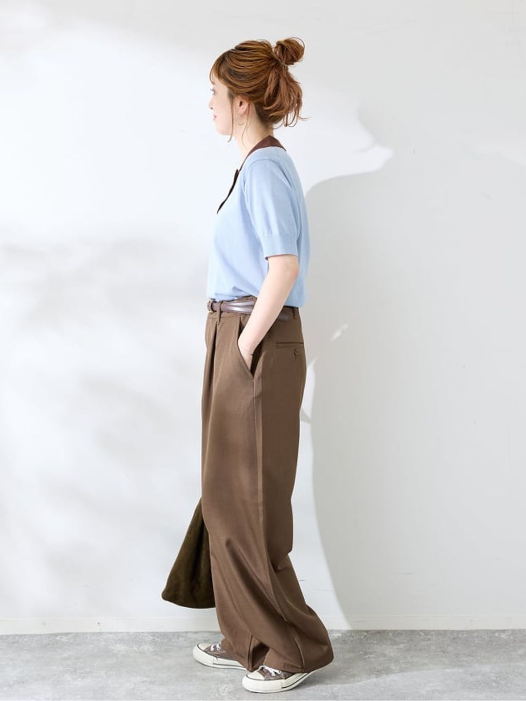 REDKAP 別注 TR Wide Pantsのコーディネートスナップ（Kanako）｜B.C 