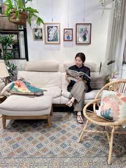 ジャーナルスタンダードファニチャー ROTIN LOUNGE CHAIR 美品 journal standard Furniture（ジャーナル スタンダード ファニチャー