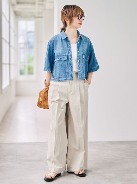 バックアシメチノ（チノパンツ）｜Spick & Span（スピック＆スパン）の