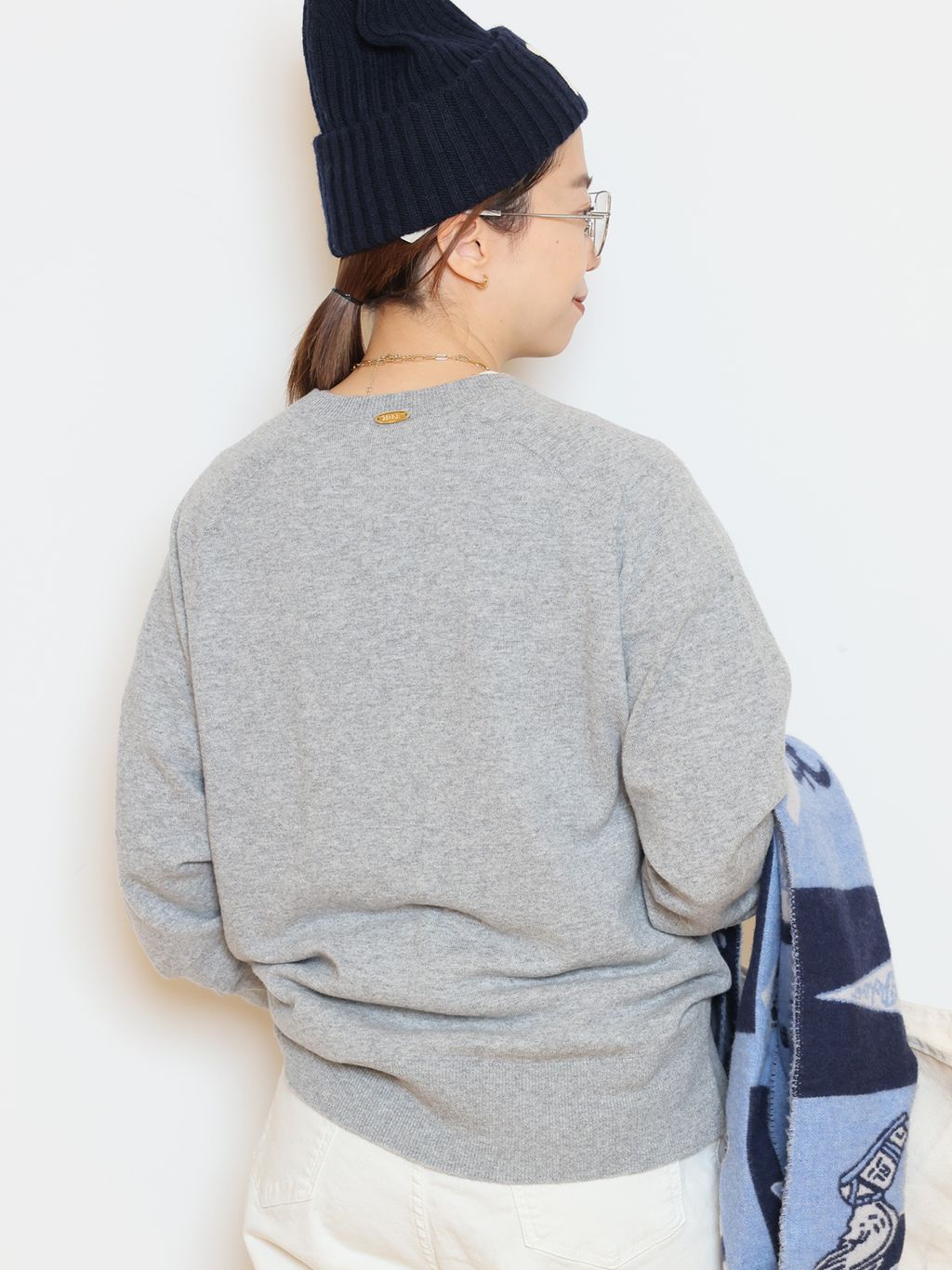 CAPRI クルーネックプルオーバーのコーディネートスナップ（HASE