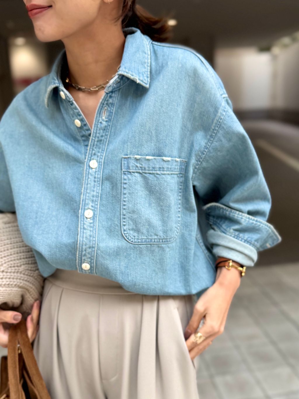 新品ATTICK BY JOHNBULL USED DENIM SHIRTS ATTICK BY JOHNBULL/アティック バイ ジョンブル】 USED DENIM SHIRTS