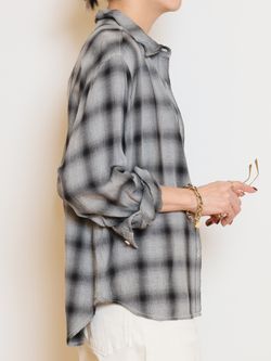 REMI RELIEF/レミレリーフ】 REMI RELIEF RAYON チェックシャツの