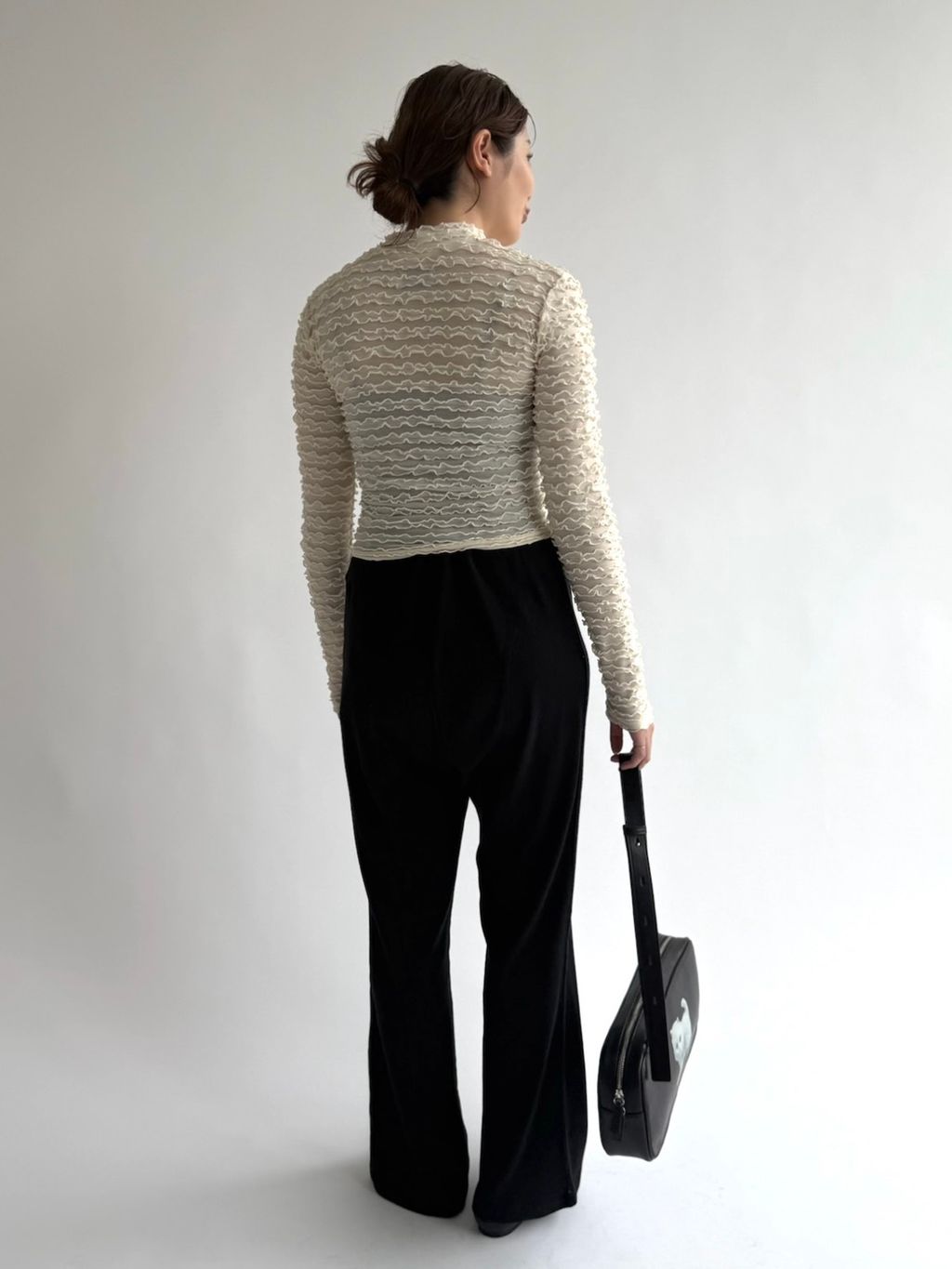 abcニットフレアパンツのコーディネートスナップ（emi）｜EDIT. FOR