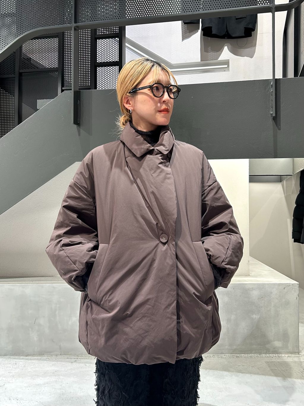 追加2》ARTIROSA撥水テイラーコクーンダウンのコーディネートスナップ