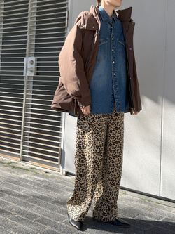 レオパードイージーパンツのコーディネートスナップ（Sally）｜SLOBE