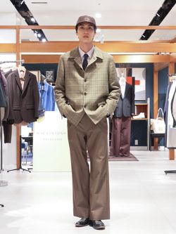 AURALEE (オーラリー) SILK LINEN NEP CHECK JACKETのコーディネート