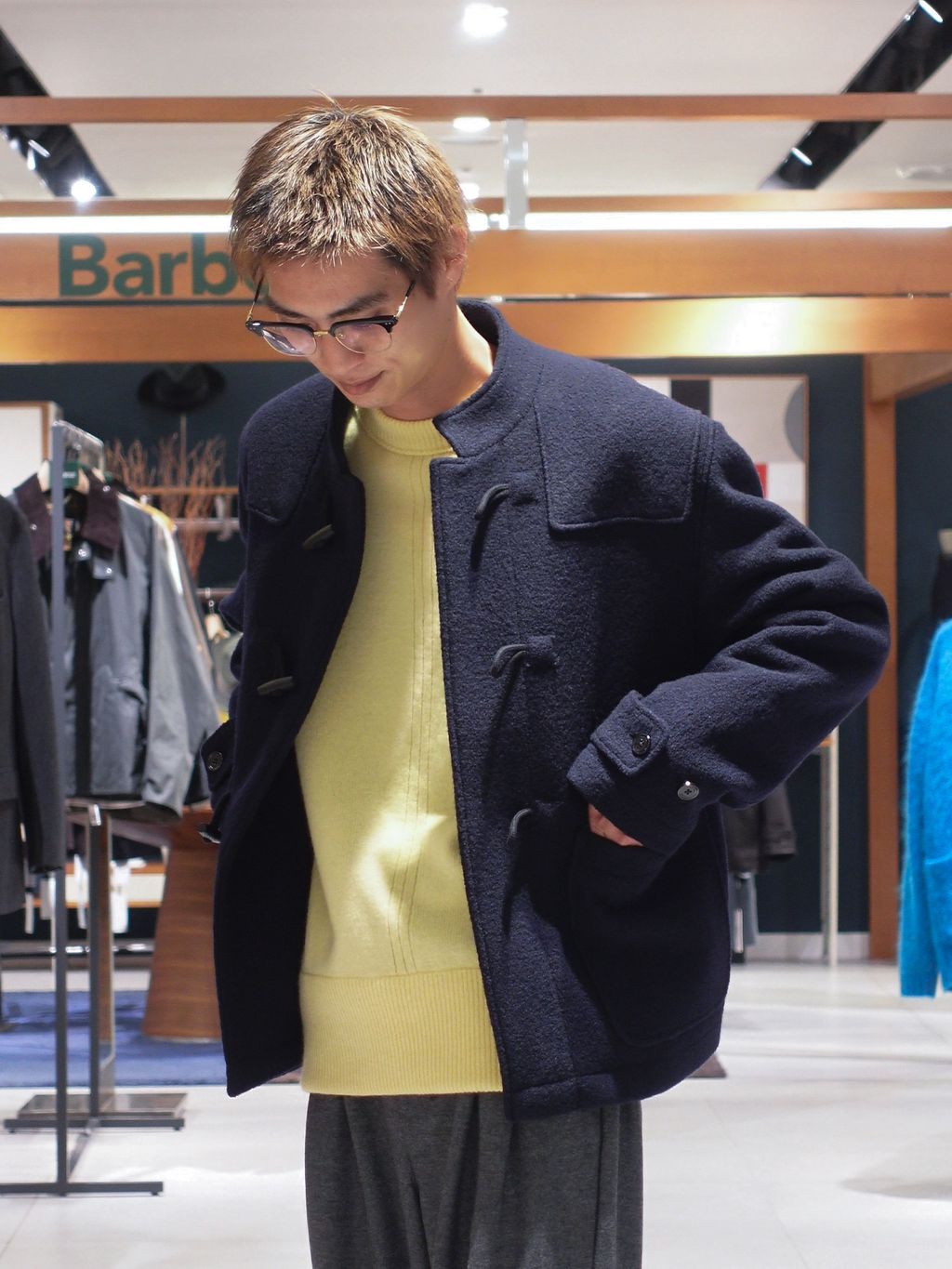 L`etiquette × EDIFICE】フレンチ アーミー ニットのコーディネート 