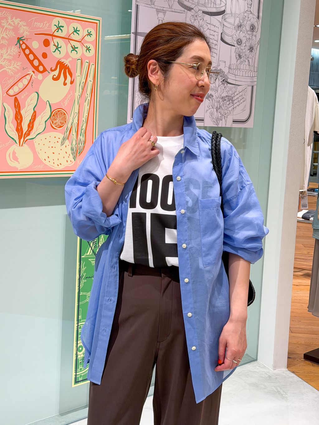 ラミーライクボイルシャツのコーディネートスナップ（Yuka）｜Spick
