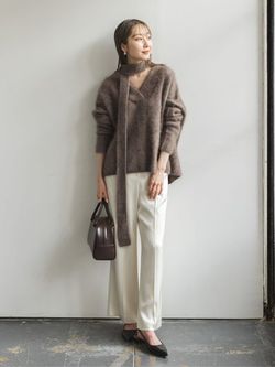 ○ファーニットナローリブストール（ストール）｜NOBLE（ノーブル）の