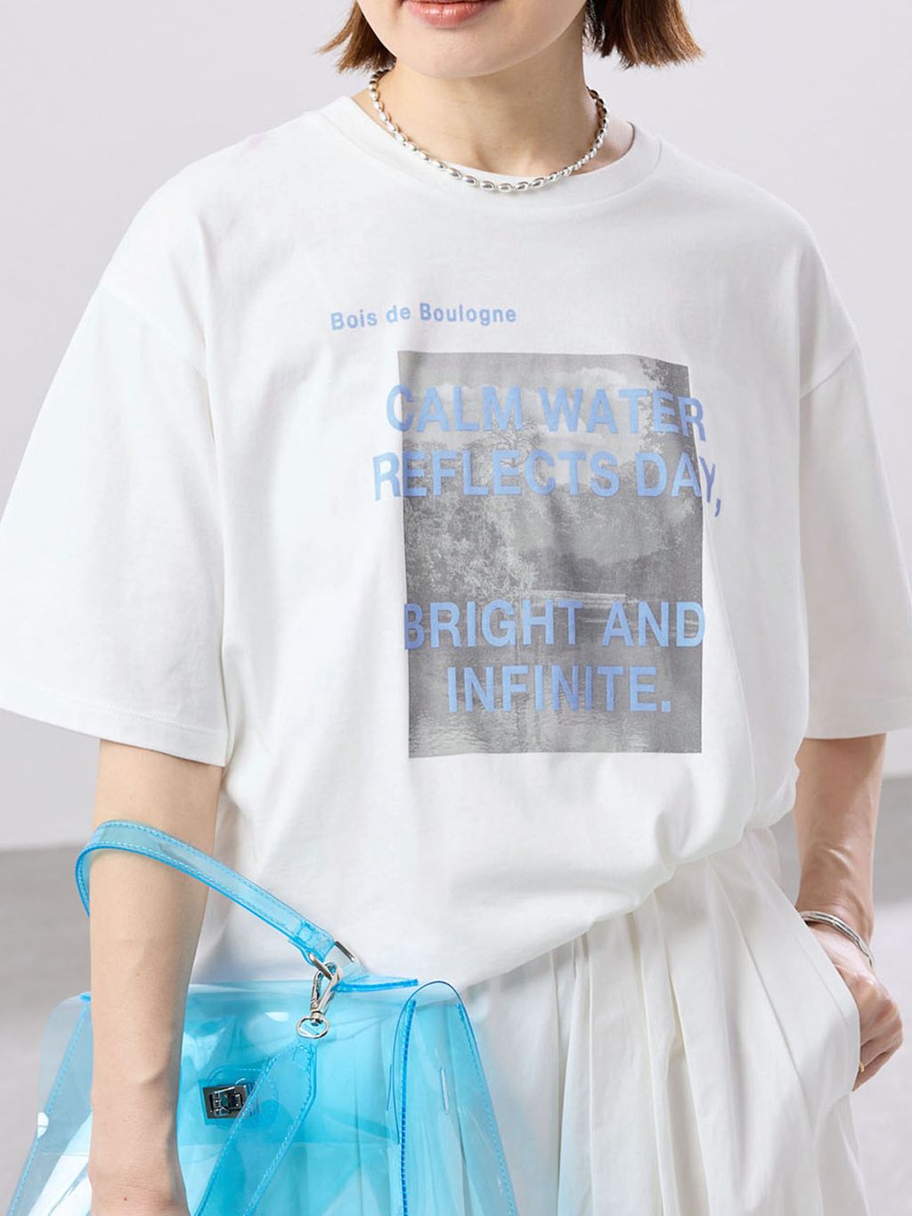 コットンフォトプリント ロゴTシャツのコーディネートスナップ（Suzy