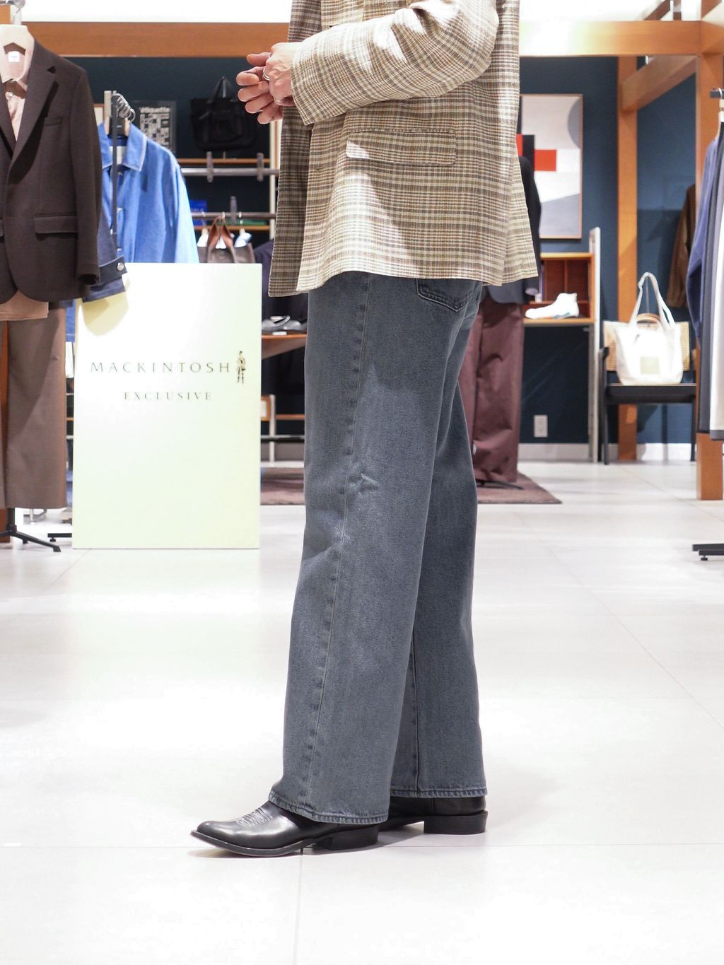 AURALEE (オーラリー) SILK LINEN NEP CHECK JACKETのコーディネート