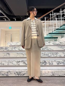IENA LA BOUCLE LIBERTYコットンローンオールインワンのコーディネート