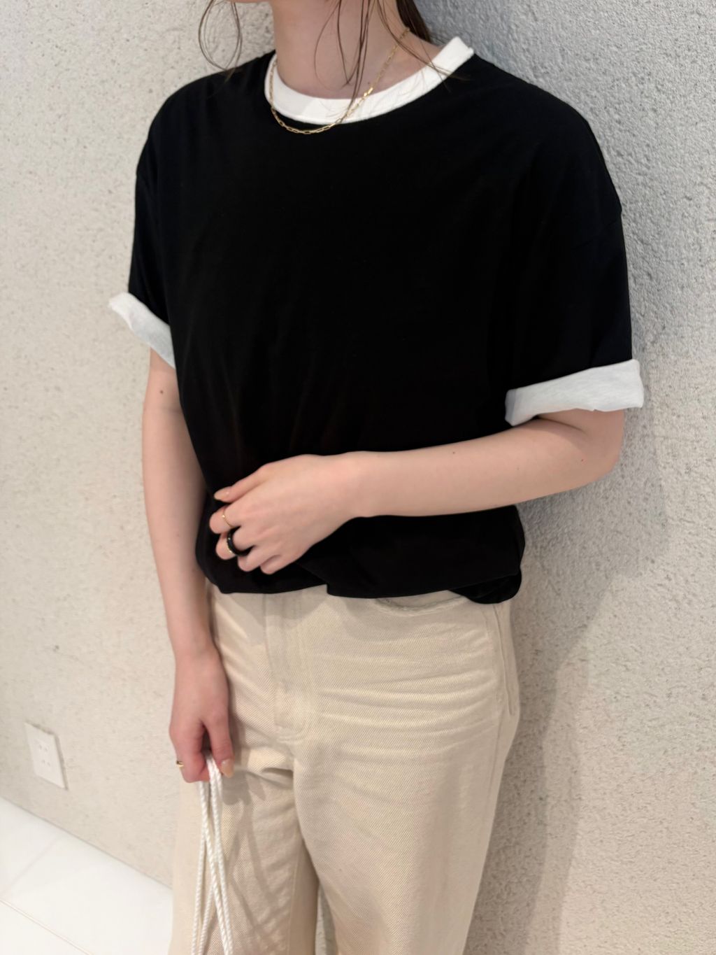 PAN / パン 別注 REVERSIBLE Tシャツのコーディネートスナップ（Anri 