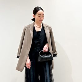 TAKASHI IKEDA x VERMEIL ブルゾンのコーディネートスナップ（chika