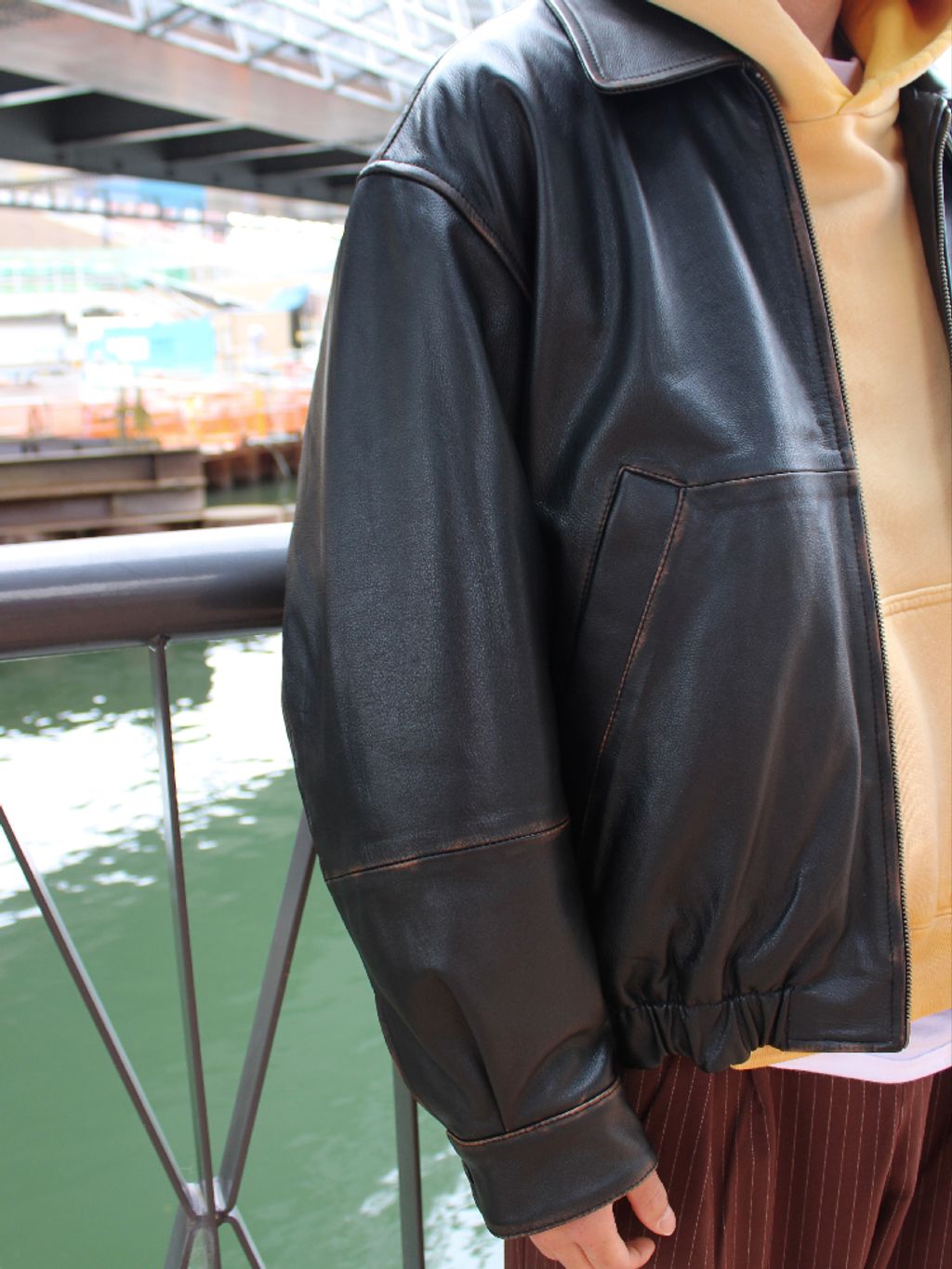 CCU×WISM別注COMFORTABLE SWINGTOP JACKET CCU × WISM別注 COMFORTABLE SWINGTOP JACKET COW（レザージャケット