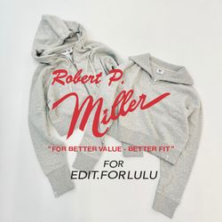 edit for lulu miller フーディ 本日発売！】大人気アイテムが再入荷｜別注 miller×LULUのスウェット