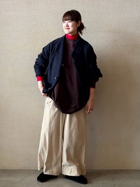 ク*ロ様 ジャーナルスタンダードラックス　チマラクロップドチノパンツ chimala/チマラ】 UNISEX CROPPED CHINOのコーディネートスナップ（A.S