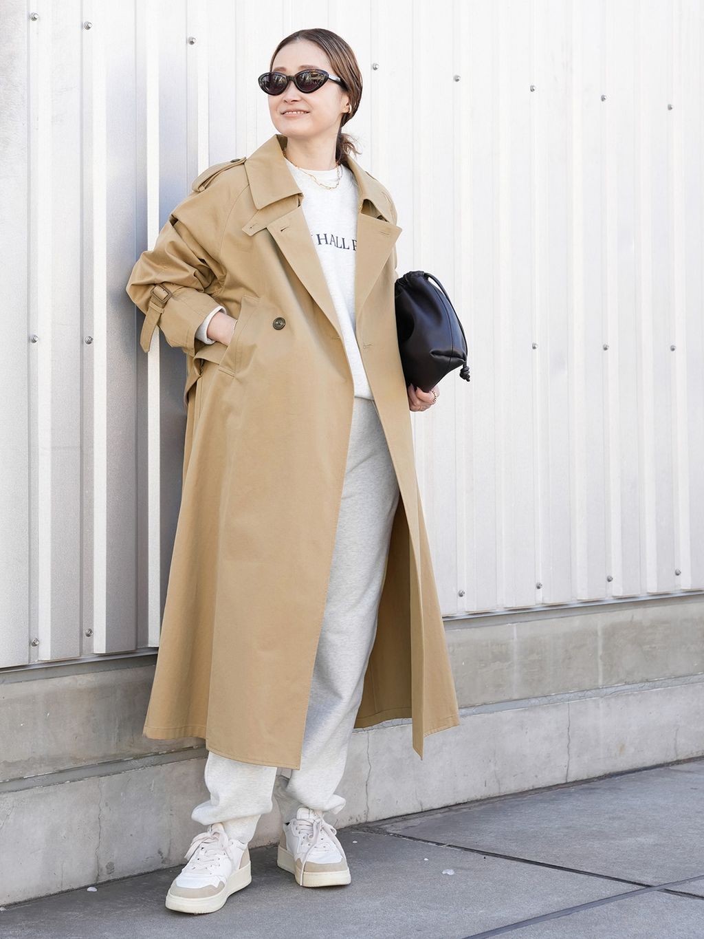 FINXGABA トレンチコートのコーディネートスナップ（MIZU）｜Deuxieme